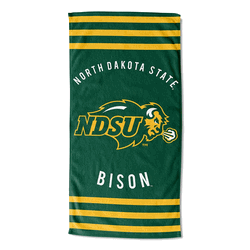 NCAA North Dakota State Stripes Beach Towel 30x60 Inches