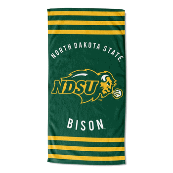 NCAA North Dakota State Stripes Beach Towel 30x60 Inches