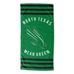 NCAA North Texas Longhorns Stripes Beach Towel