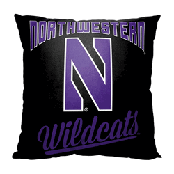 NCAA Northwestern Alumni Throw Pillow 18x18 Inches