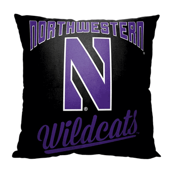 NCAA Northwestern Alumni Throw Pillow 18x18 Inches