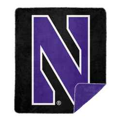 NCAA Northwestern Sliver Knit Throw