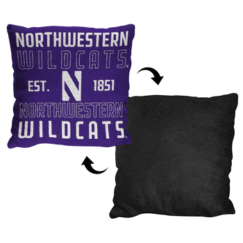 NCAA Northwestern Stacked Pillow