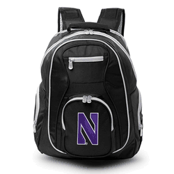 NCAA Northwestern Wildcats 19" Premium Laptop Backpack with Colored Trim
