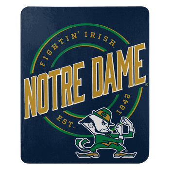 NCAA Notre Dame Fighting Irish Campaign Fleece Throw