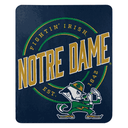 NCAA Notre Dame Fighting Irish Campaign Fleece Throw