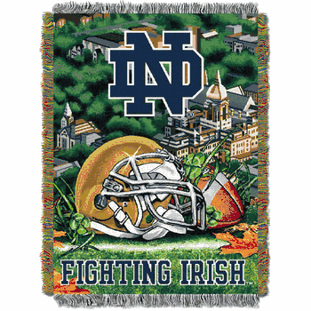 NCAA Notre Dame Fighting Irish Homefield Advantage Tapestry Throw