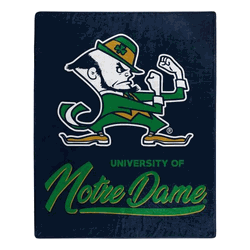 NCAA Notre Dame Signature Raschel Throw Blanket 50x60 Inches
