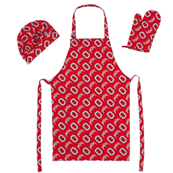 NCAA Ohio State 3 PC Set Apron Mitt Hat