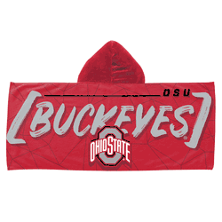 NCAA Ohio State Buckeyes 22X51 Hooded Youth Beach Towel