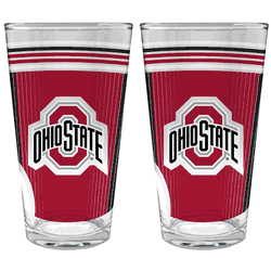 NCAA Ohio State Buckeyes 2pc Pint Glass Set