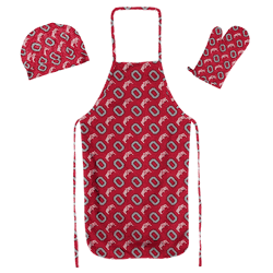 NCAA Ohio State Buckeyes 3 PC Set Apron Mitt Hat