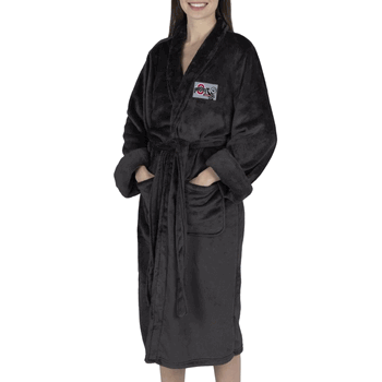 NCAA Ohio State Buckeyes Black S/M Silk Touch Robe Inches