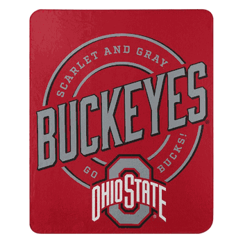NCAA Ohio State Buckeyes Campaign Fleece Throw