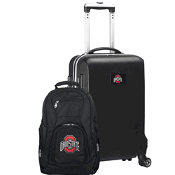 NCAA Ohio State Buckeyes Deluxe 2-Piece Backpack & Carry-On Set