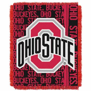 NCAA Ohio State Buckeyes Double Play Jacquard Throw