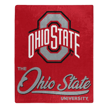 NCAA Ohio State Buckeyes Signature Raschel Throw