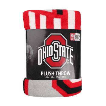 NCAA Ohio State Section Micro Raschel Throw Blanket 46x60 Inches