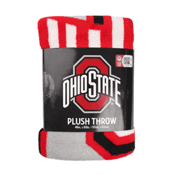 NCAA Ohio State Section Micro Raschel Throw Blanket 46x60 Inches