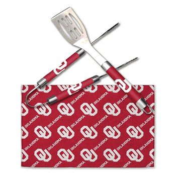 NCAA Oklahoma Bbq Grill Utensil Set