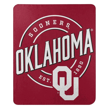 NCAA Oklahoma Campaign Fleece Throw Blanket 50x60 Inches