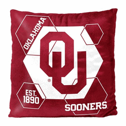 NCAA Oklahoma Connector Velvet Reverse Pillow 16x16 Inches