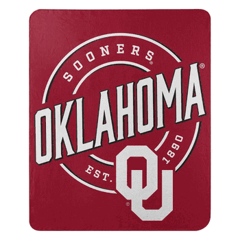 NCAA Oklahoma Sooners Campaign Fleece Throw