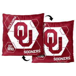 NCAA Oklahoma Sooners Connector Velvet Reverse Pillow