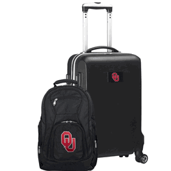 NCAA Oklahoma Sooners  Deluxe 2-Piece Backpack & Carry-On Set