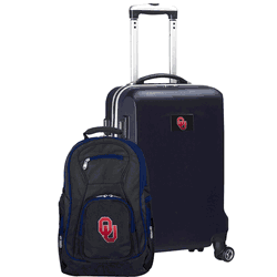 NCAA Oklahoma Sooners  Deluxe 2-Piece Backpack & Carry-On Set