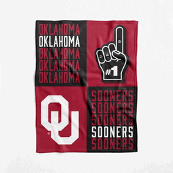 NCAA Oklahoma Sooners Domino Swaddle Blanket 40x50 inches