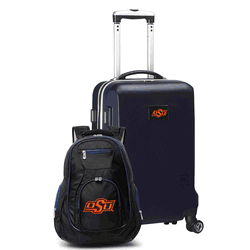 NCAA Oklahoma State Cowboys Deluxe 2-Piece Backpack & Carry-On Set