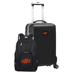 NCAA Oklahoma State Cowboys Deluxe 2-Piece Backpack & Carry-On Set