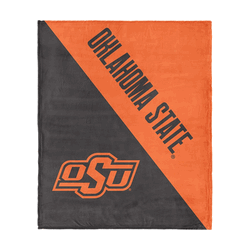 NCAA Oklahoma State Cowboys Halftone Silk Touch Throw Blanket 46x60 inches