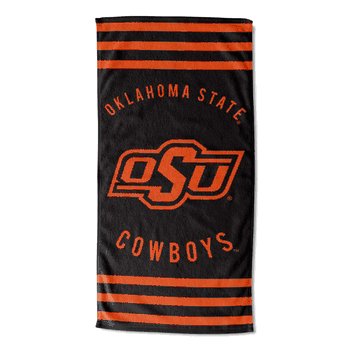 NCAA Oklahoma State Cowboys Stripes Beach Towel