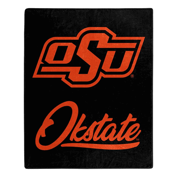 NCAA Oklahoma State Signature Raschel Throw Blanket 50x60 Inches