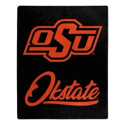 NCAA Oklahoma State Signature Raschel Throw Blanket 50x60 Inches