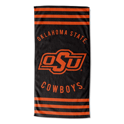 NCAA Oklahoma State Stripes Beach Towel 30x60 Inches