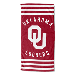 NCAA Oklahoma Stripes Beach Towel