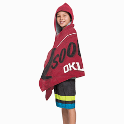 NCAA Oklahoma Youth Hooded Beach Towel 21x51 Inches