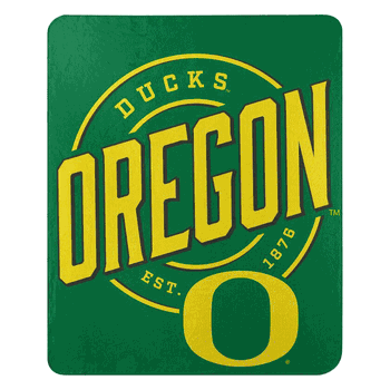 NCAA Oregon Ducks Campaign Fleece Throw