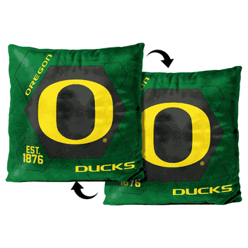 NCAA Oregon Ducks Connector Velvet Reverse Pillow