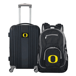 NCAA Oregon Ducks Premium 2-Piece Backpack & Carry-On Set