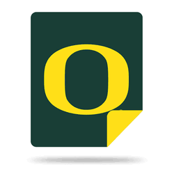 NCAA Oregon Ducks Sliver Knit Throw