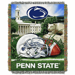 NCAA Penn State Homefield Advantage Woven Tapestry Throw Blanket 48x60 Inches