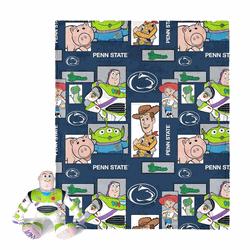 NCAA Penn State Nittany Lions Disney Toy Story Buzz Lightyear Cameo Hugger Pillow & Silk Touch Throw Blanket Set 40x50 Inches