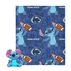 NCAA Penn State Nittany Lions Enroll Stitch Hugger Pillow & Silk Touch Throw Blanket Set 40x50 Inches