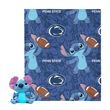 NCAA Penn State Nittany Lions Enroll Stitch Hugger Pillow & Silk Touch Throw Blanket Set 40x50 Inches