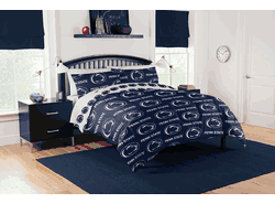 NCAA Penn State Nittany Lions Full Rotary Bed In A Bag Set