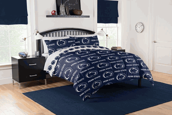 NCAA Penn State Nittany Lions Full Rotary Bed In A Bag Set